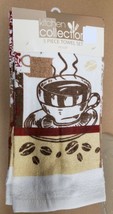 5 Pc Same Kitchen Towels Set (15&quot; X 25&quot;) Coffee Cup &amp; Beans # 2 Home - £31.95 GBP