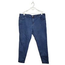 K. Jordan Jeans Women&#39;s Size 24W Skinny 5 Pocket Dark Wash Cotton Blend - $18.70