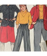 Butterick 6914 Sewing Pattern 1980s Size 10 Vintage Child Girl Jacket Sk... - £7.76 GBP