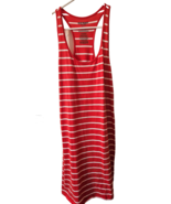 Old Navy Womens Tank Dress Size M Red / White Striped Cotton Polyester N... - $185.34 MXN