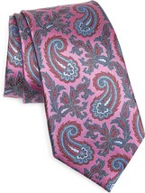 Ermenegildo Zegna Pink Paisley Silk Tie - £117.99 GBP
