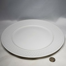 LNT Home Oneida Basket Weave White 12.25&quot; Round Platter Chop Plate Disco... - $18.95