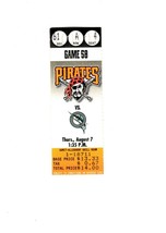 Aug 27 1997 Florida Marlins @ Pittsburgh Pirates Ticket Jason Kendall HR - £15.81 GBP