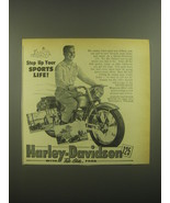 1952 Harley-Davidson 125 Motorcycle Ad - Step up your sports life - £14.55 GBP