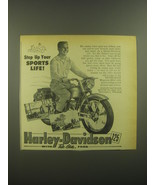 1952 Harley-Davidson 125 Motorcycle Ad - Step up your sports life - £15.25 GBP