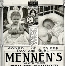 1906 Mennen Talcum Toilet Powder Advertisement Bathroom Vanity Ephemera ... - $19.99