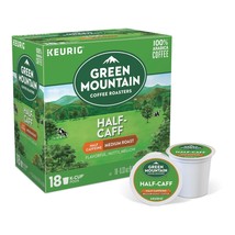 Green Mountain Half Caff Coffee 18 to 144 Keurig K cup Pods Pick Any Qua... - £18.25 GBP+