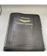 Jeppesen Airway Manual American Airlines NAMED Genuine Leather Vintage - $54.44