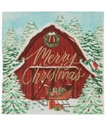 Design Studio Merry Christmas Snowy Barn Napkins 4.92in x 4.92in 90 Count - $273.16 MXN