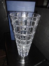 Faberge Atelier Clear Crystal Collection “Metropolitan Vase 11&quot; Tall NIB - £354.61 GBP