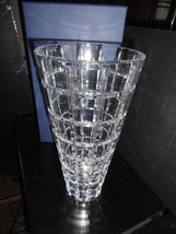 Faberge Atelier Clear Crystal Collection “Metropolitan Vase 11&quot; Tall NIB - $445.00