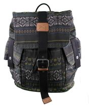 Zaino Da Scuola Lakkota B Bramhall Tote 17X17X7 Stampa Azteca In Cotone NWT - $37.45