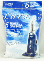 Genuine Cirrus Style C Canister Hepa Bags - 6 Pack C-14020 - £7.79 GBP