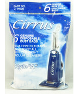 Genuine Cirrus Style C Canister Hepa Bags - 6 Pack C-14020 - £7.82 GBP