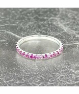 Natural Pink Sapphire Ring 6.5 14k W Gold 0.66 TCW Certified $1,190 217001 - $782.10