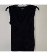 Ann Taylor Black Sleeveless Lace Top - $252.10 MXN