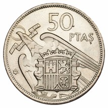 1957 (71) Spain 50 Pestesas Uncirculated Condition KM #778 - £20.70 GBP