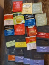 lot of Taylor's and Harney and Son's single tea packet vacation rental supplies - $7.38
