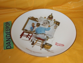 Norman Rockwell Saturday Evening Post Triple Self Portrait Centennial Plate - £23.36 GBP