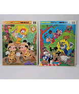 Vtg Golden Frame Tray Puzzles Disney Mickey &amp; Minnie Mouse &amp; Looney Toons - $11.83