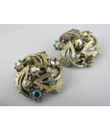 1950&#39;s vintage &quot;ART CO&quot; EARINGS gold tone ESTATE SALE clip on - $458.23 MXN