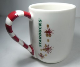 Starbucks  Xmas 2014 White  Serveware mug new Bone China, Candy Cane, 12... - $175.00