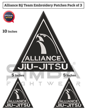 Alliance Bjj Embroidery Patches Jiujitsu Club Gi Patches Kimono Patch Pa... - £24.37 GBP