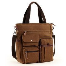 Hot selling Korean-style Business Hand Canvas MEN&#39;S Bag Verticle  Shoulder Bag M - £74.02 GBP