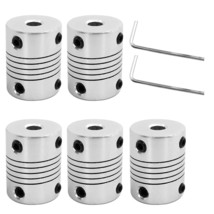 5 Pcs Flexible Couplings 5Mm To 8Mm Compatible With Nema 17 Stepper Motors, Used - £15.92 GBP