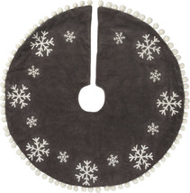 24&quot; Christmas Tree Skirt | Snowflakes - $28.95