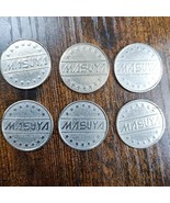 Lot Of (6) Japanese Masuya Pachislo Casino Gaming Token - $29.69