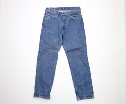 Vtg 80s Ralph Lauren Mens 32x30 Distressed Straight Leg Dungaree Denim Jeans USA - £78.41 GBP