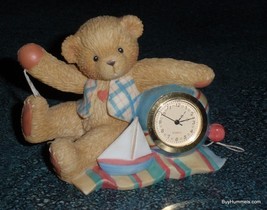 Cherished Teddies Bearn With Mini Clock Figurine 789895 Hillman Enesco - £16.77 GBP