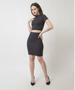 Co-ord Set Knit top With Skirt Women   - $65.00