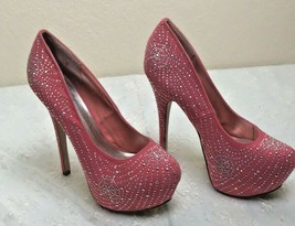 Styluxe Pink &amp; Silver Heels Size 8.5 - £21.35 GBP