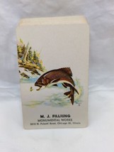 M. J. Filliung Bass Fish Chicago Illinois Pinochle Playing Card Deck Com... - $13.85