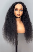 Curly human hair lace front wig 200% density Brazilian curly wig - $320.00+