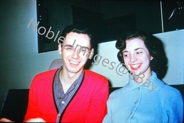 1960 Young Smiling Cute Couple Vintage Duplicate Kodachrome 35mm Slide - £3.16 GBP