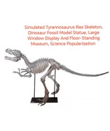 Simulated Tyrannosaurus Rex Skeleton, Dinosaur Fossil Model Statue - C - $29,704.75 MXN
