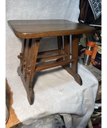 Mid Century Foot Stool Mortise Peg Tenon solid wood vintage Arts &amp; Crafts - €155,24 EUR