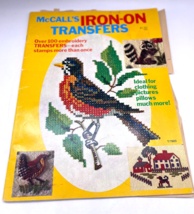 McCall&#39;s Iron On Transfers T/7603 Vintage Magazine Book Booklet Manual - £29.40 GBP