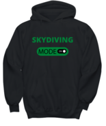 SKYDIVING, black Hoodie. Model 64026  - £31.46 GBP