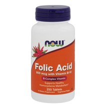 NOW Foods Folic Acid, 250 Tablets - $8.45