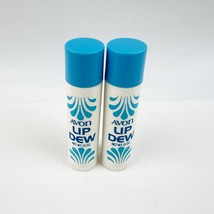 TWO Vintage Avon Lip Dew Lip Balm New Blue White .15 oz ea *Read - $19.99