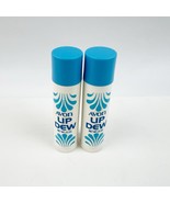 TWO Vintage Avon Lip Dew Lip Balm New Blue White .15 oz ea *Read - $19.99