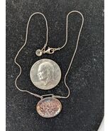 Silpada Sterling Silver Seattle Skies Hammered Oval Disc Pendant Necklac... - $724.52 MXN