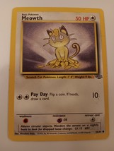 Pokemon 1999 Jungle Series Meowth 56 / 64 NM Single Trading Card - $7.99