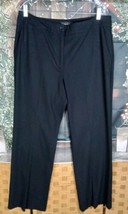 Talbots Women&#39;s Pants Size 14 Heritage Black Pockets Straight Leg - $15.84