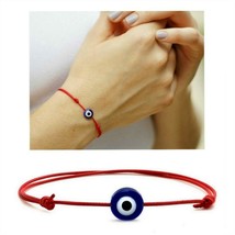 Evil Eye Bracelet Red String Surfer Good Luck Protection Men Women Adjustable - £6.35 GBP