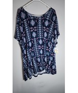 Style &amp; Co Women&#39;s Plus Size Printed Twist-Hem Top 3X - €12,95 EUR